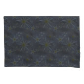 Donkere sterren Hemels Zwart Omkeerbaar Kussensloop (Voorkant)