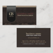 Donkere, stijlvolle streetkleding Visitekaartje (Voorkant / Achterkant)