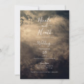 Donkere Stormachtige Hemel Bruiloft Kaart (Voorkant)