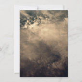 Donkere Stormachtige Hemel Bruiloft Kaart (Achterkant)