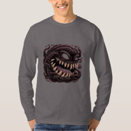 Donkere Symbiotische Alien Monster Lange Mouw T-shirt