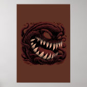 Donkere Symbiotische Alien Monster Poster (Voorkant)