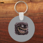 Donkere Symbiotische Alien Monster Sleutelhanger (Voorkant)