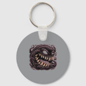 Donkere Symbiotische Alien Monster Sleutelhanger (Achterkant)