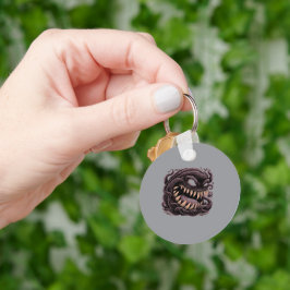 Donkere Symbiotische Alien Monster Sleutelhanger