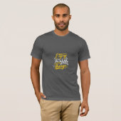 donkere T-donkerkleur met zwarte BSR-logo T-shirt (Voorkant volledig)