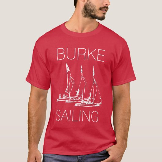 Donkere T-Shirt in de Burke Sailing (alleen voor) (Voorkant)