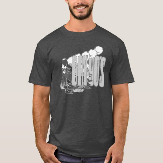 Donkere T-Shirt van 90 jaar (Voorkant)