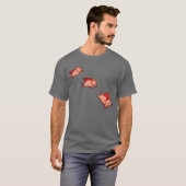 Donkere T-shirt van mannen - wanneer varkens vlieg (Voorkant volledig)