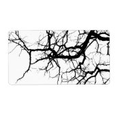 Donkere takken van de boom etiket (Voorkant)