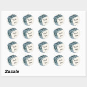 Donkere Teal Keltische Bedankt Stickers (Vel)