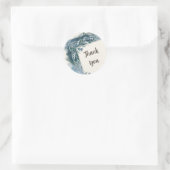 Donkere Teal Keltische Bedankt Stickers (Tas)