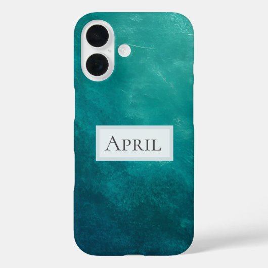 Donkere Teal Ombre Textuur Case-Mate iPhone Case (Achterkant)