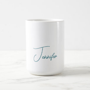 Donkere Teal Trend Moderne Minimalistische Handges Koffiemok