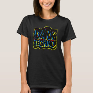 Donkere Techno Glitch Franse kern Donker Hard Zuur T-shirt