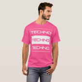 Donkere Techno Progressieve Electro Raver Liefde R T-shirt (Voorkant volledig)