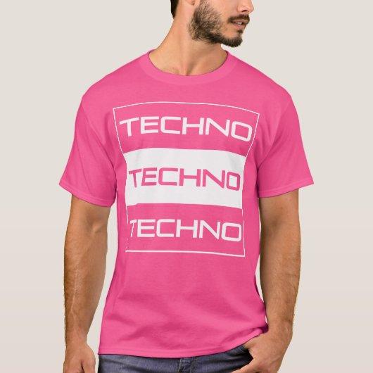 Donkere Techno Progressieve Electro Raver Liefde R T-shirt (Voorkant)