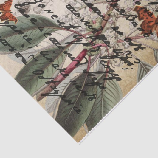 Donkere tekstvlinderdeeg weefselpapier tissuepapier (Detail)