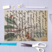 Donkere tekstvlinderdeeg weefselpapier tissuepapier (Craft)