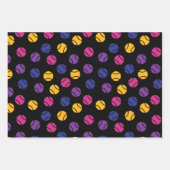 Donkere tennispatronen op inpakpapier vel (Voorkant)