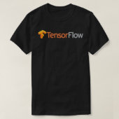 Donkere Tensorflow softwareontwikkelaar T T-shirt (Design voorkant)