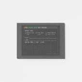 Donkere Terminal Bug Tracker Software Engineer Pos Post-it® Notes (Voorkant)