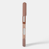 Donkere terracotta Boho Colflow botanische monogra Case-Mate iPhone Case (Achterkant / Rechts)