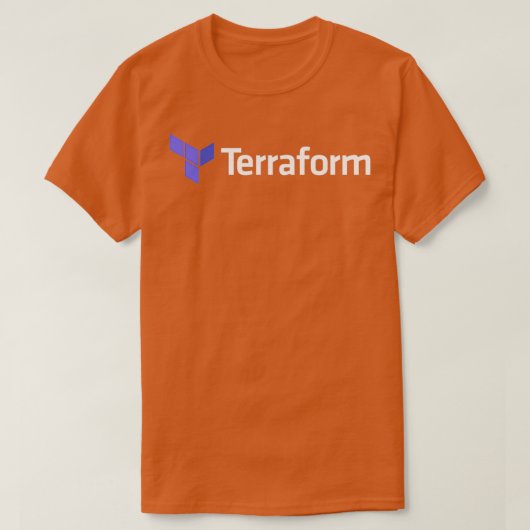 Donkere Terraform Software Developer T-shirt (Design voorkant)