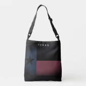 Donkere  Texas vlag aangepaste crossbody bag Tas (Achterkant)