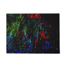 Donkere textuur deurmat, levendig abstracte vloerm