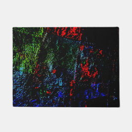 Donkere textuur deurmat, levendig abstracte vloerm deurmat