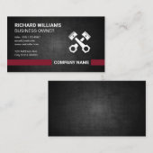 Donkere textuur | Pistoons Hardware Visitekaartje (Voorkant / Achterkant)