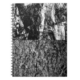 Donkere textuur Spiraal Foto Notitieboek, Stout Ge Notitieboek