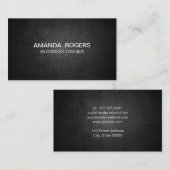 Donkere textuurachtergrond visitekaartje (Voorkant / Achterkant)