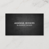 Donkere textuurachtergrond visitekaartje (Voorkant)