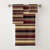 Donkere textuurstrepen bad handdoek (Insitu)