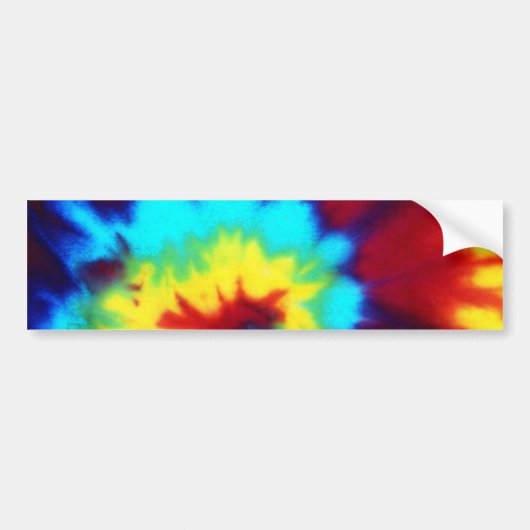 Donkere Tie Dye Ontwerp Bumpersticker (Voorkant)