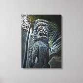 Donkere tiki standbeeld canvas print (Voorkant)