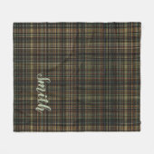 Donkere tonartan (geplakt) op maat fleece deken (Voorkant (Horizontaal))