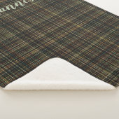 Donkere tonartan (geplakt) op maat sherpa deken (3/4)