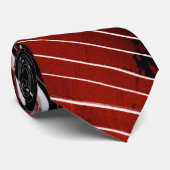 Donkere tot rode schuine lijn stropdas (Opgerold)