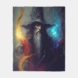 Donkere Tovenaar Fantasy Deken | Magiër Kunst