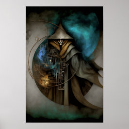 Donkere Tovenaar Fantasy Poster | Tovenaar Decorat