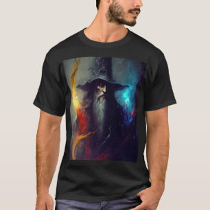 Donkere Tovenaar Fantasy T-shirt Boogmagie Magoë