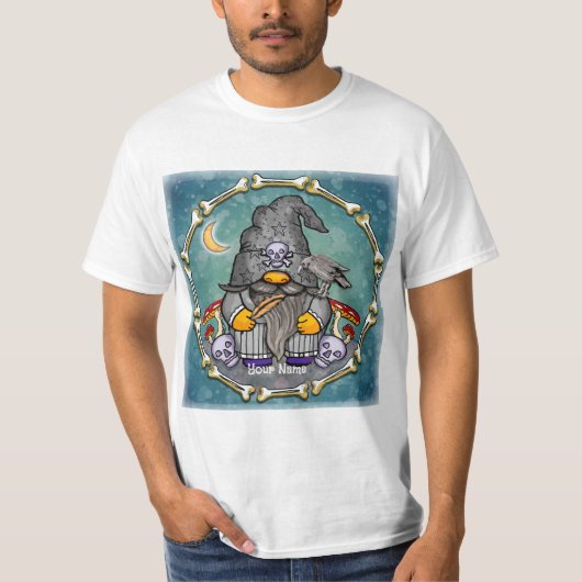 Donkere tovenaar kabouter  t-shirt (Voorkant)