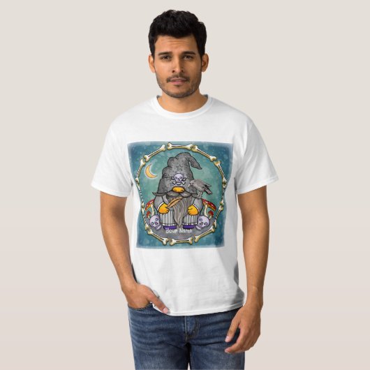 Donkere tovenaarskabouter t-shirt (Voorkant volledig)