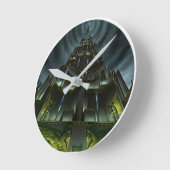 Donkere towerklok ronde klok (Hoek)