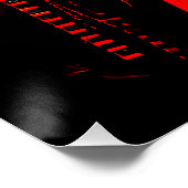 Donkere Tribale Fantasy Biddende Krijger Perfect Poster (Hoek)