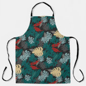 Donkere tropisch schort (Voorkant)