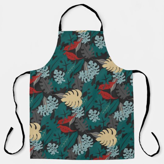 Donkere tropisch schort (Voorkant)